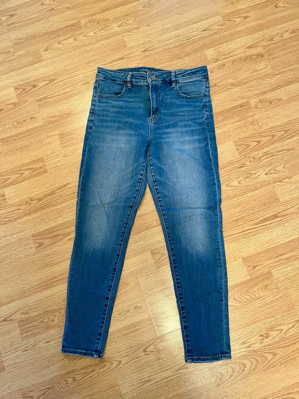 American Eagle Outfitters Women's Dark Blue Skinny Jeans